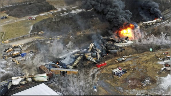 Panic grips Ohio area after train carrying hazardous materials derailed, evacuations ordered amid fears of 'explosion'