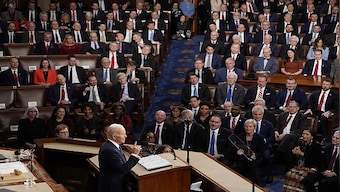 What did Joe Biden mean when he said 'lots of luck in your senior year' at the State of the Union address?