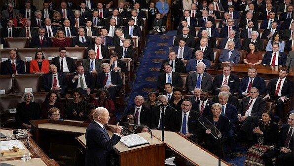 What did Joe Biden mean when he said 'lots of luck in your senior year' at the State of the Union address?