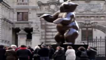 Watch: Sculptures of gorillas and bears depicting endangered animals exhibited in Paris