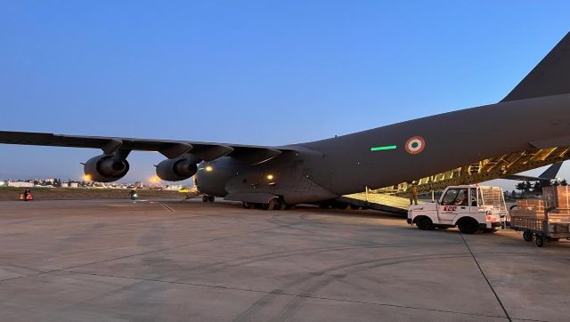 Operation Dost: Seventh C-17 flight delivers 35 tons of relief material to quake-hit Syria, Turkey Operation Dost: Seventh C-17 flight delivers 35 tons of relief material to quake-hit Syria, Turkey