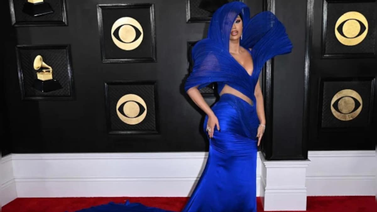 Cardi B wears Indian couturier Gaurav Gupta's creation at Grammys red carpet