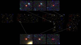 What are the enormous 'universe breaker' galaxies discovered by NASA's James Webb telescope?