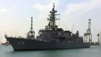 Japanese warship pays friendly visit to Indian Navy in Mumbai