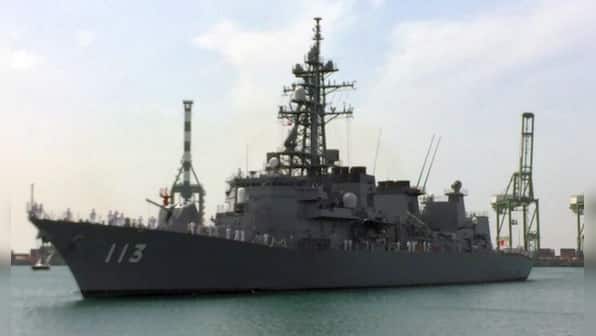 Japanese warship pays friendly visit to Indian Navy in Mumbai