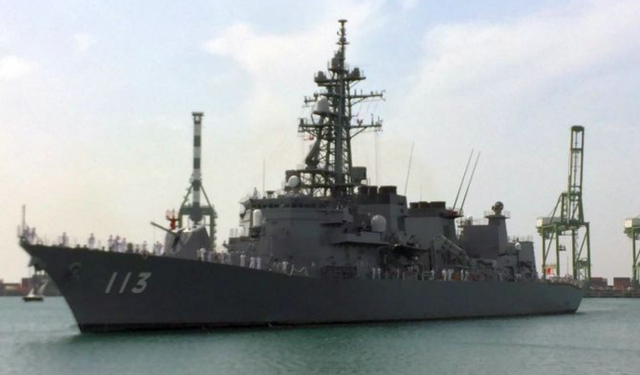 Japanese warship pays friendly visit to Indian Navy in Mumbai Japanese warship pays friendly visit to Indian Navy in Mumbai