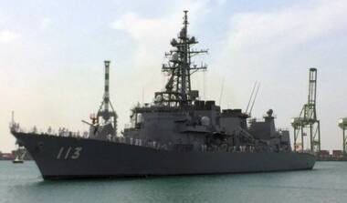 Japanese warship pays friendly visit to Indian Navy in Mumbai