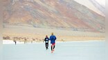Ladakh: Marathon on frozen Pangong Tso creates world record