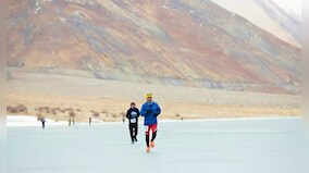 Ladakh: Marathon on frozen Pangong Tso creates world record