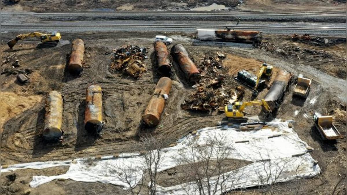 Federal environmental authorities orders temporary 'pause' of derailment contaminated waste removal