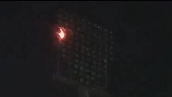 Watch: PSL 8 opener gets delayed as floodlight catches fire after opening ceremony