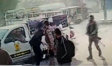 WATCH: Pakistan military vehicle knocks down motor cyclist, soldiers take turns beating the victim