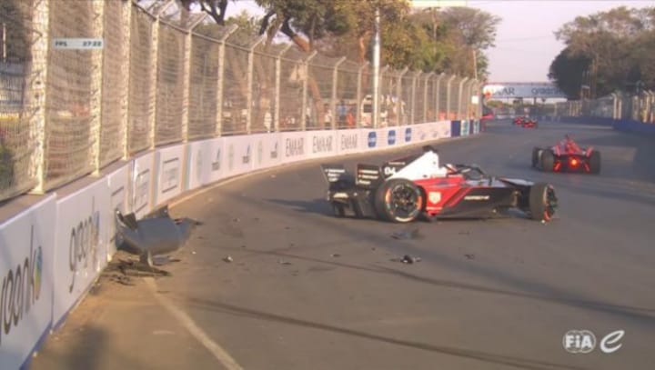 Formula E in India: Championship leader Pascal Wehrlein crashes in Hyderabad practice session