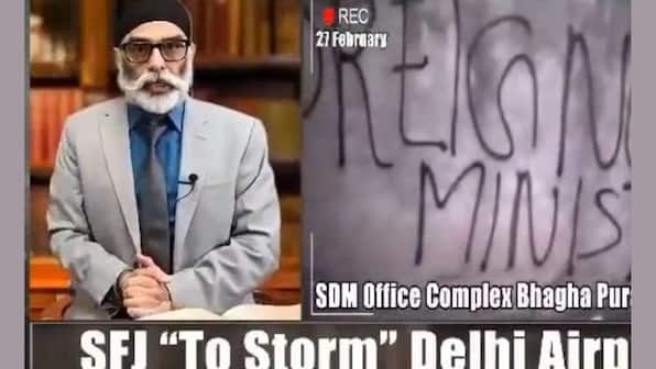WATCH: Khalistanis paint anti-India graffiti on govt office, will 'target' Delhi Airport during G20 FM meet