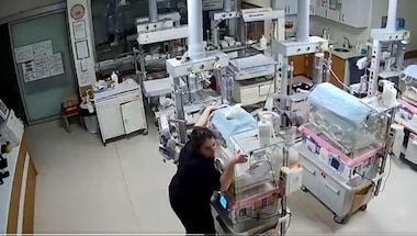 WATCH: Nurses risk their lives to save newborn babies as earthquake shakes Turkey hospital