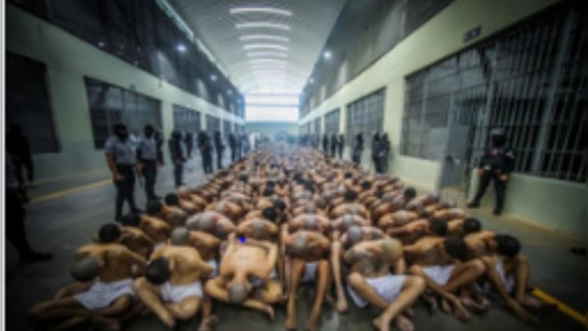 Watch: El Salvador moves thousands of alleged gang members to ‘mega prison’