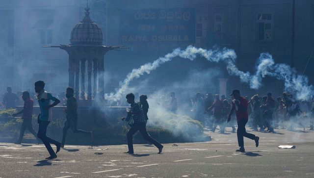 Member of Sri Lanka's opposition party dies after sustaining injuries from police attack during protest march Member of Sri Lanka's opposition party dies after sustaining injuries from police attack during protest march