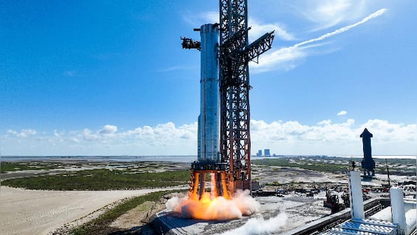 WATCH: SpaceX inches closer to orbital launch, test-fires Starship booster with 31 Raptor rockets