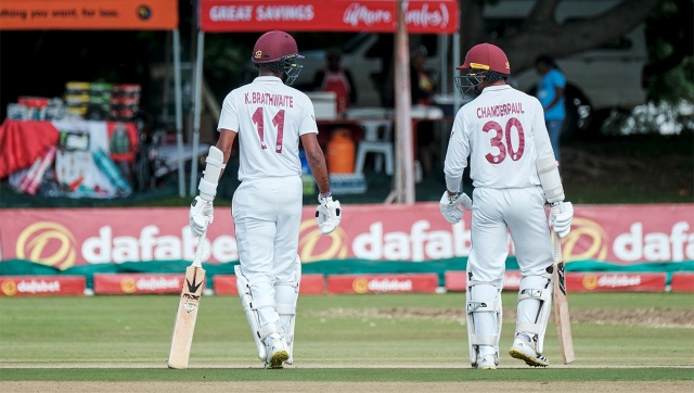 Zimbabwe vs West Indies: Chanderpaul-Brathwaite twin centuries put visitors ahead in a rain marred contest Zimbabwe vs West Indies: Chanderpaul-Brathwaite twin centuries put visitors ahead in a rain marred contest