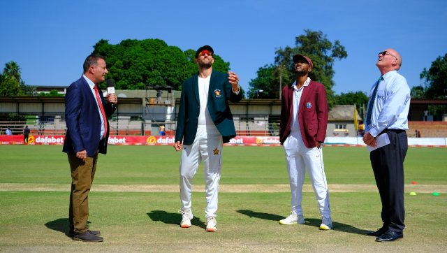 Highlights, Zimbabwe vs West Indies, 2nd Test Day 1 in Bulawayo, Full Cricket Score: Windies 133/4 at stumps, lead by 18 Highlights, Zimbabwe vs West Indies, 2nd Test Day 1 in Bulawayo, Full Cricket Score: Windies 133/4 at stumps, lead by 18