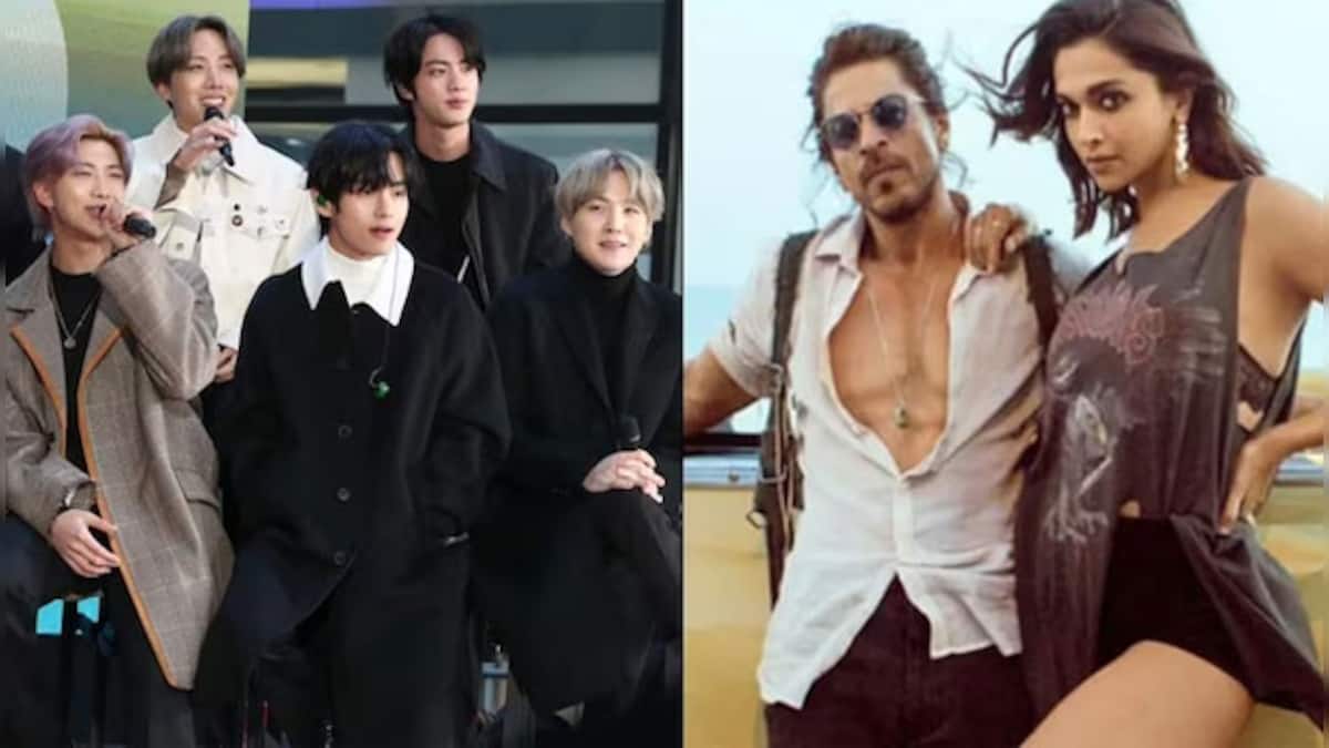 South Korean boy band BTS dancing on Shah Rukh Khan and Deepika ...