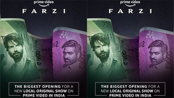 Amazon Original Farzi achieves the biggest opening for a new Local Original show on Prime Video in India