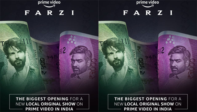 Amazon Original Farzi achieves the biggest opening for a new Local Original show on Prime Video in India Amazon Original Farzi achieves the biggest opening for a new Local Original show on Prime Video in India