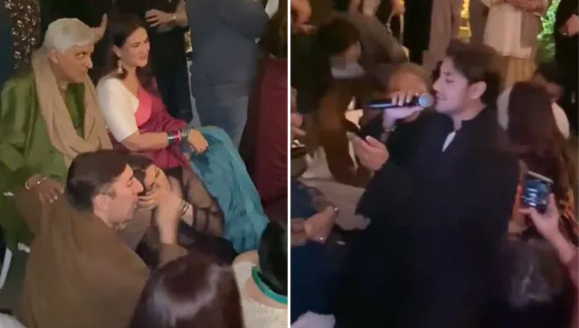 Viral video: Javed Akhtar and Ali Zafar jamming on Kishore Kumar's 'Zindagi Aa Raha Hoon Main' wins over the internet Viral video: Javed Akhtar and Ali Zafar jamming on Kishore Kumar's 'Zindagi Aa Raha Hoon Main' wins over the internet