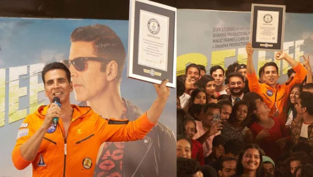 'Ab selfies hi selfies hongi': Akshay Kumar breaks Guinness World Record for most selfies in 3 mins 'Ab selfies hi selfies hongi': Akshay Kumar breaks Guinness World Record for most selfies in 3 mins