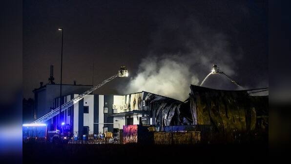 WATCH: Fire at Latvia factory of US drone supplier to Ukraine