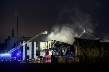 WATCH: Fire at Latvia factory of US drone supplier to Ukraine