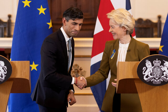 UK, EU sign deal to fix Brexit trade spat over Northern Ireland UK, EU sign deal to fix Brexit trade spat over Northern Ireland