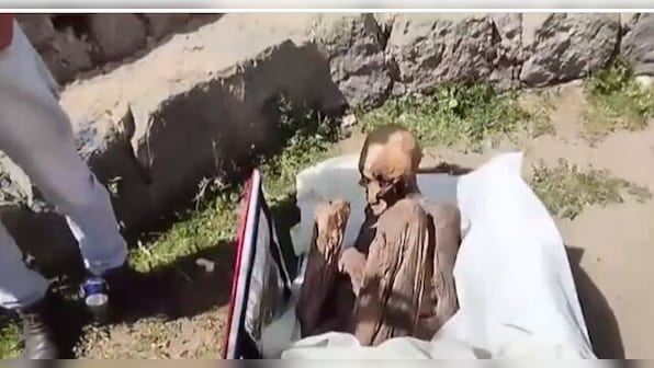 Watch: Man found with ancient Peruvian mummy in backpack, claims it to be his 'spiritual girlfriend'