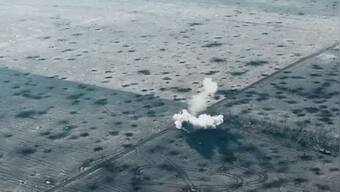 Watch: Two Russian tanks ripped apart as they run into Ukrainian minefield in Vuhledar