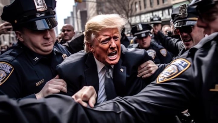 AI-generated pictures of former President Trump getting arrested send Twitter into a frenzy