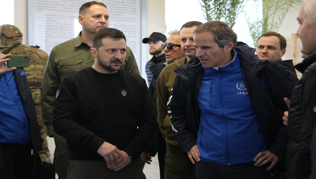 Zelenskyy, IAEA chief discuss safety at Zaporizhzhia nuclear plant Zelenskyy, IAEA chief discuss safety at Zaporizhzhia nuclear plant