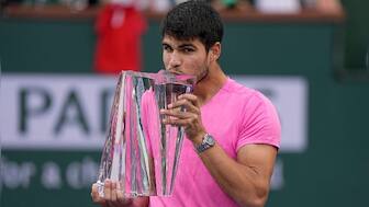 Carlos Alcaraz routs Daniil Medvedev for Indian Wells title, return to No 1