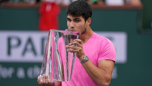 Carlos Alcaraz routs Daniil Medvedev for Indian Wells title, return to No 1 Carlos Alcaraz routs Daniil Medvedev for Indian Wells title, return to No 1