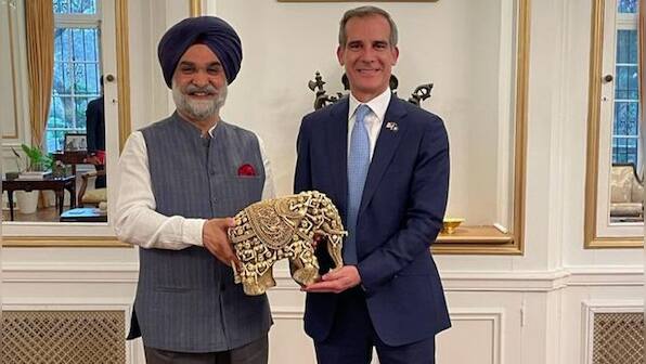 Indian envoy to US Sandhu discusses deepening the bilateral partnership with new US US Ambassador to India