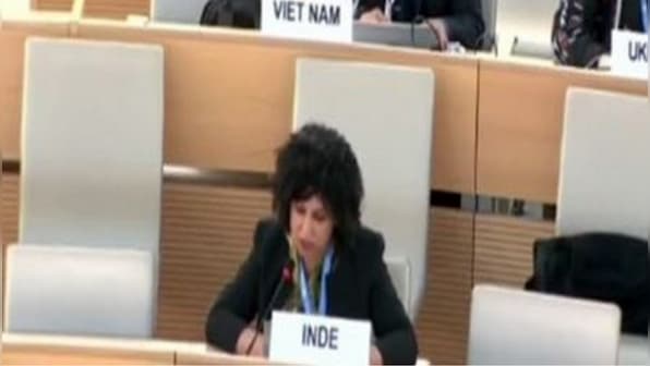 "No religious minority can freely live or practice its religion in Pakistan today": India at UNHRC