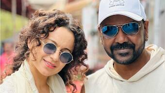 Kangana Ranaut's BTS pic from Chandramukhi 2 with Raghava Lawrence goes viral; check