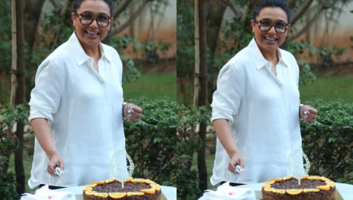 Rani Mukerji celebrates her birthday in advance with media; photos go viral