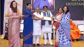 Shweta Basu Prasad receives Kamala Power Women Award from Ms Nidarshana Gowani