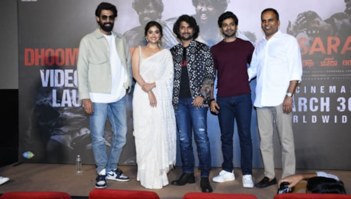 Superstar Nani launches the mass anthem of the year Dhoom Dhaam at a grand event in Mumbai