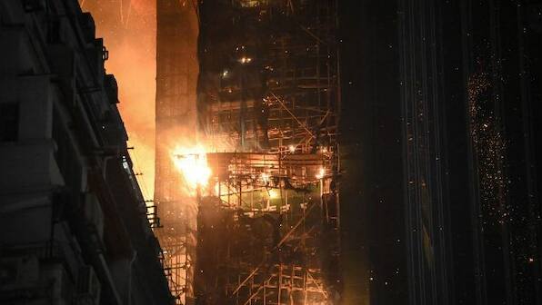 Hong Kong: Massive fire hits high-rise building under construction, no casualties reported