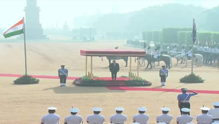WATCH: Australian PM Albanese accorded ceremonial welcome at Rashtrapati Bhavan