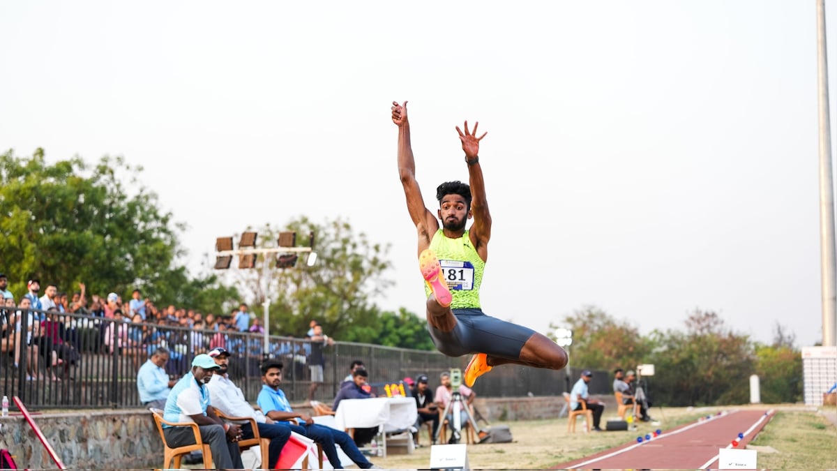 Jeswin Aldrin breaks men's long jump national record with 8.42m leap