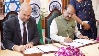 Israel Knesset Speaker begins India visit, signs MoU on exchange of info agreement between Israel & India parliament