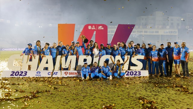 WPL 2023: 'Only upwards now', Congratulatory wishes pour in for Mumbai Indians after lifting trophy WPL 2023: 'Only upwards now', Congratulatory wishes pour in for Mumbai Indians after lifting trophy