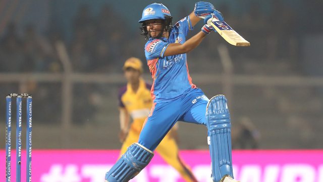 WPL 2023: Harmanpreet Kaur, Saika Ishaque star in Mumbai Indians' fourth win in a row WPL 2023: Harmanpreet Kaur, Saika Ishaque star in Mumbai Indians' fourth win in a row